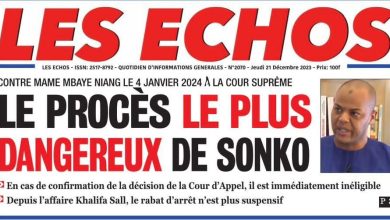 La revue de presse sénégalaise du jeudi 21 décembre 2023