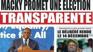La revue de presse sénégalaise du mercredi 14 décembre 2023