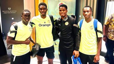 3 joueurs de Tengueth FC avec les Lions