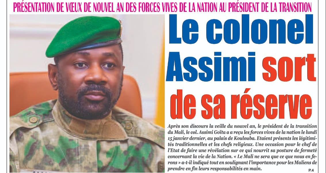 La revue de presse malienne du vendredi 19 janvier 2024