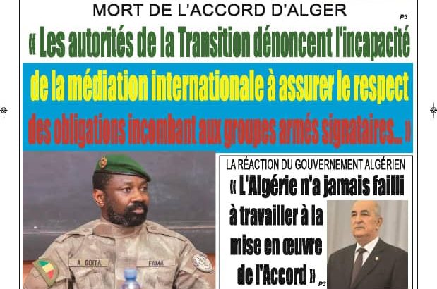 La revue de presse malienne du lundi 29 janvier 2024