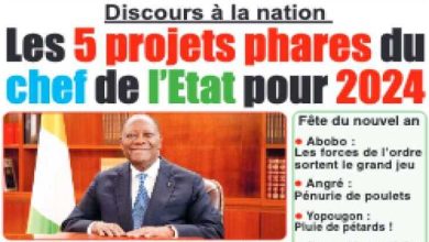 La revue de presse ivoirienne du mardi 02 janvier 2024
