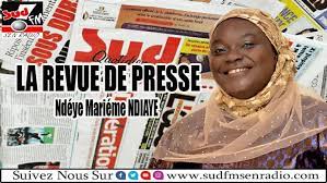 Ndèye Marième Ndiaye revue de presse en wolof sur SUD FM