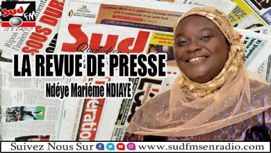 Ndèye Marième Ndiaye revue de presse en wolof sur la radio SUD FM