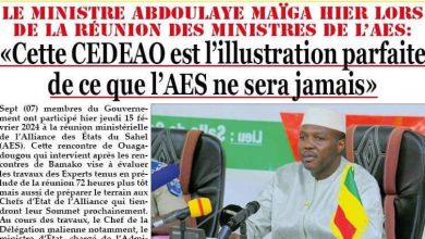 La revue de presse malienne du vendredi 16 février 2024