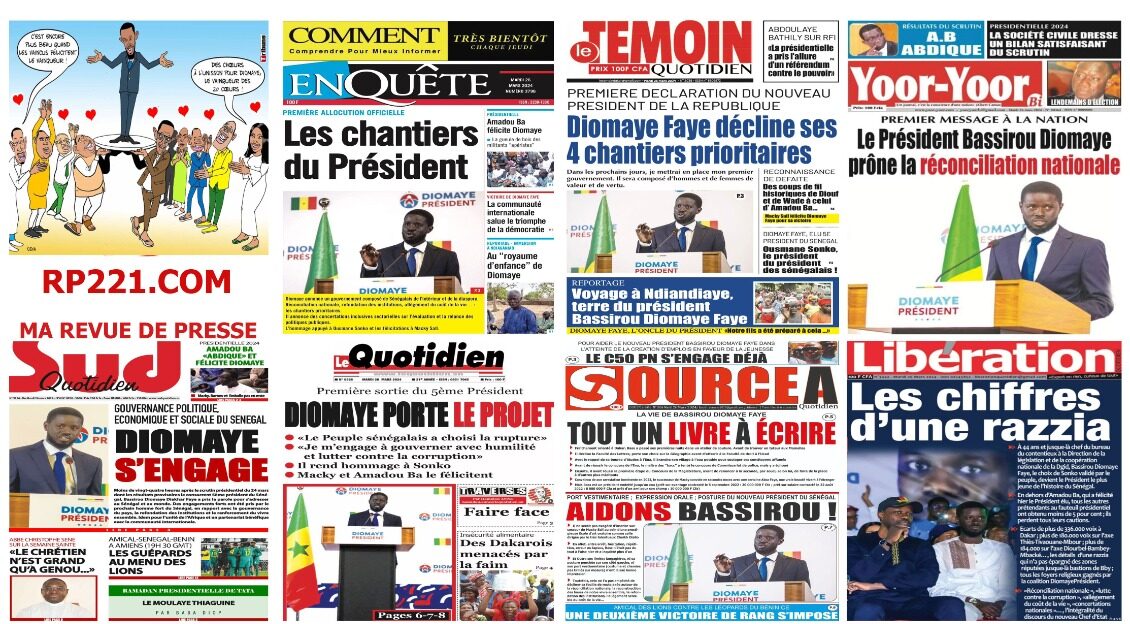 Les journaux sénégalais du mardi 26 mars 2024