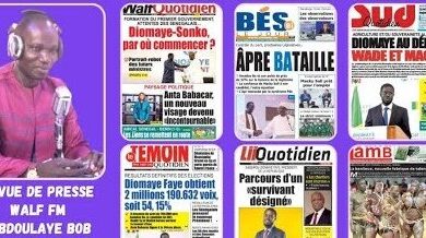 Abdoulaye Bob revue de presse en wolof sur WALF