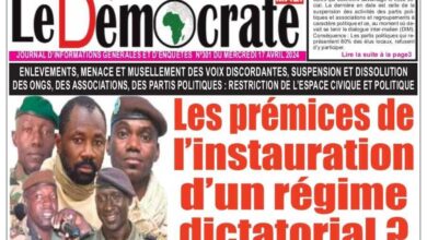 Revue de presse malienne du mercredi 17 avril