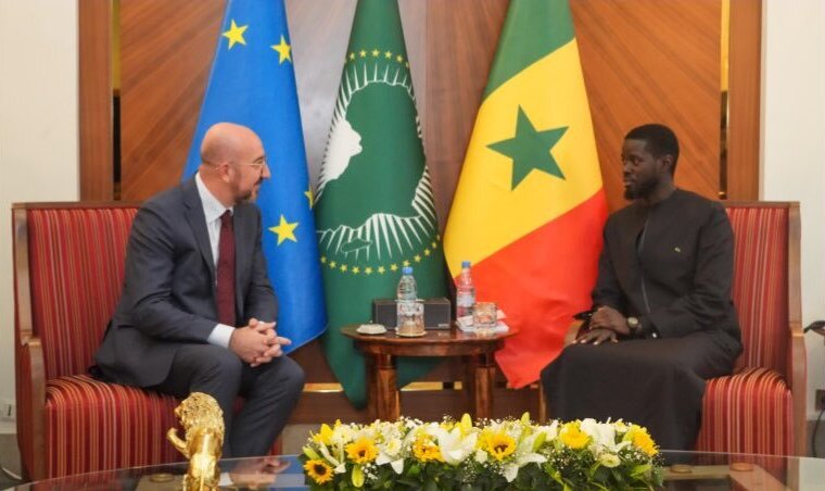 Coopération Sénégal-Union Européenne : Bassirou Diomaye Faye reçoit Charles Michel