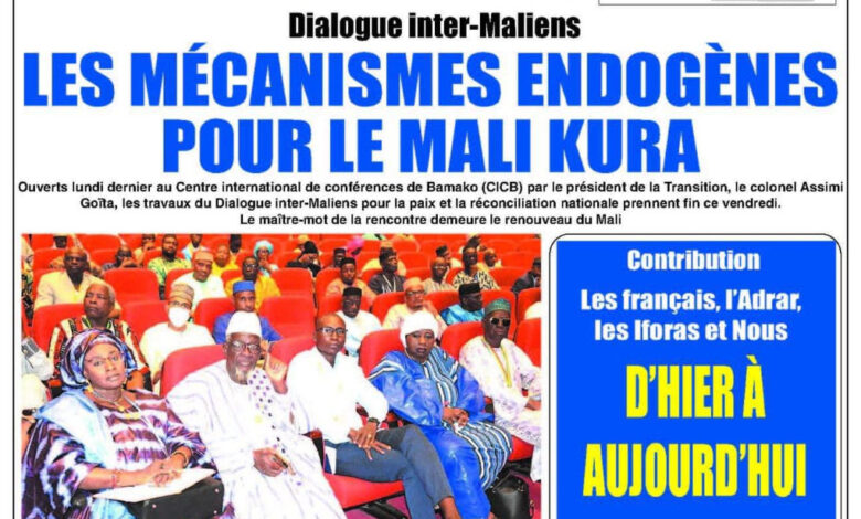 journaux maliens du vendredi 10 mai 2024