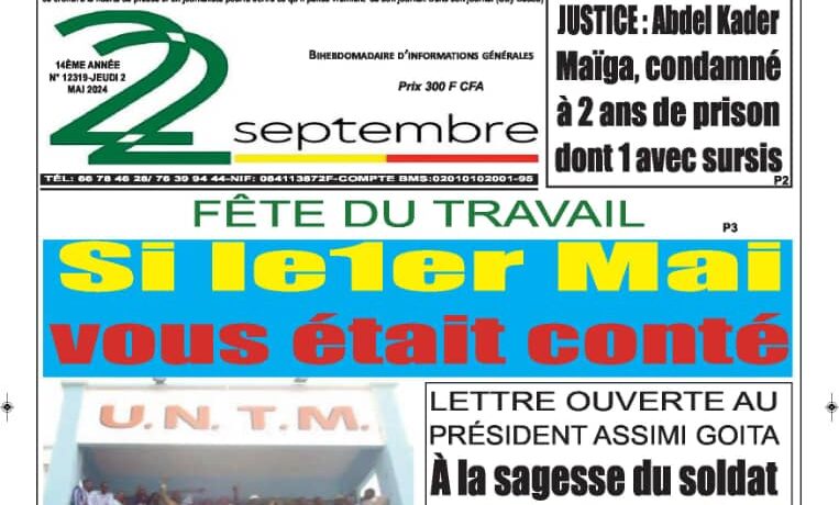Revue de presse malienne du jeudi 02 mai 2024
