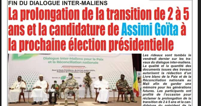 revue de presse malienne du mardi 14 mai 2024