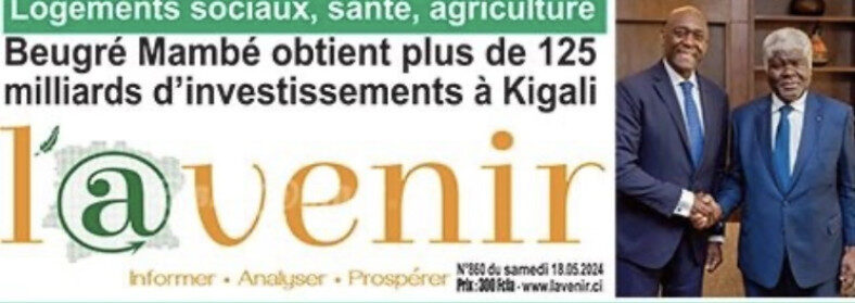 La revue de presse ivoirienne du samedi 18 mai 2024