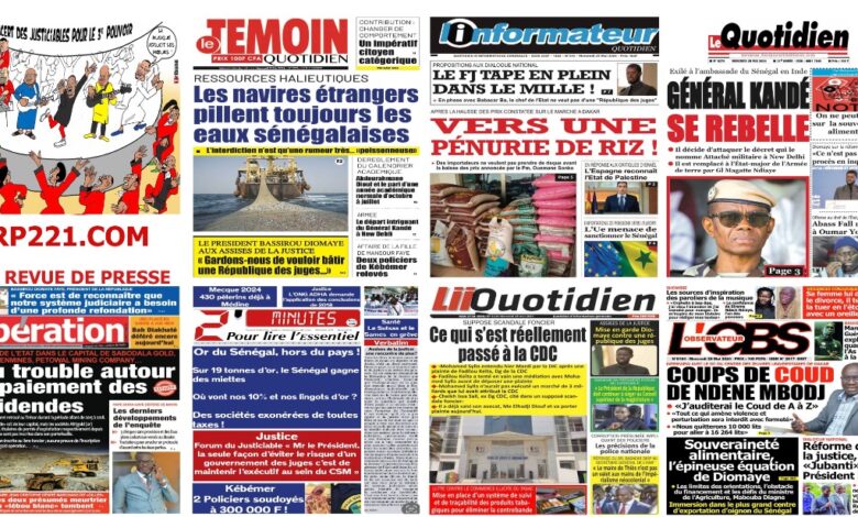 La revue de presse sénégalaise du mercredi 29 mai 2024