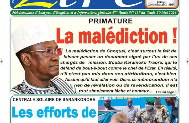 Revue de presse malienne du jeudi 30 mai 2024