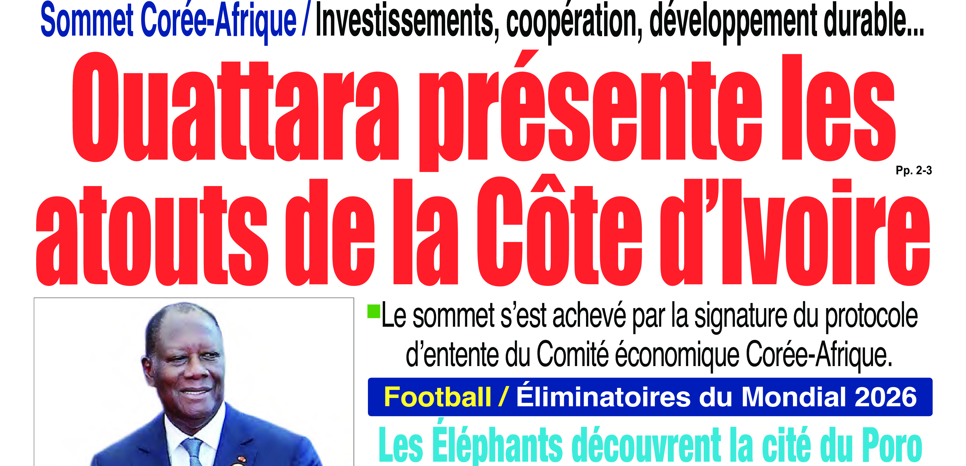 Revue de presse ivoirienne du jeudi 6 juin 2024