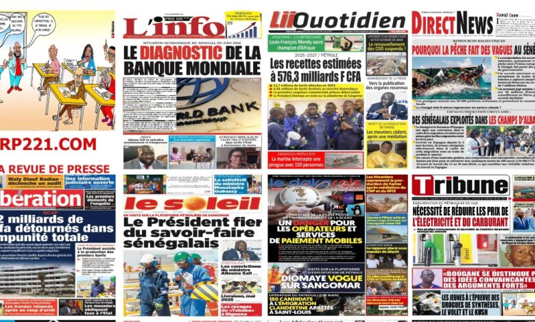 Revue de presse sénégalaise du mercredi 26 juin 2024