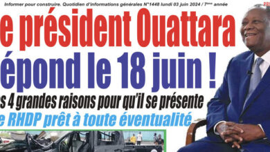Revue de presse ivoirienne du lundi 03 juin 2024