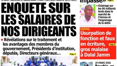 Revue de presse sénégalaise du mercredi 31 juillet 2024