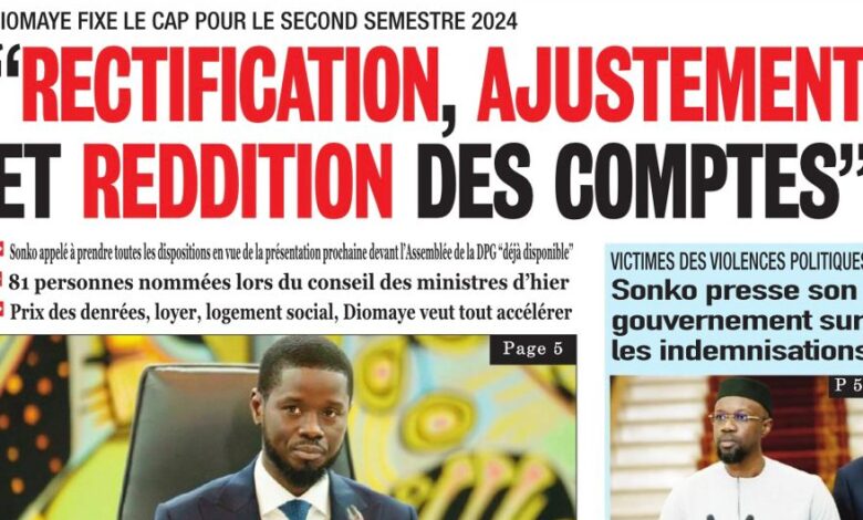 Revue de presse sénégalaise du vendredi 19 juillet 2024