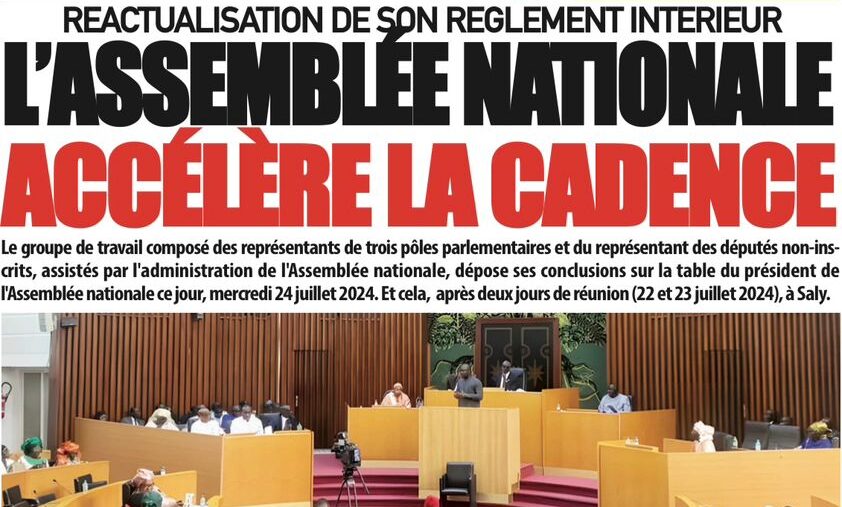 Revue de presse sénégalaise du mercredi 24 juillet 2024