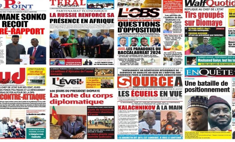 Revue de presse sénégalaise du mardi 16 juillet 2024