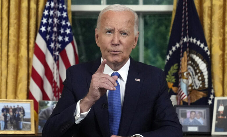 Joe Biden explique son retrait de la présidentielle US