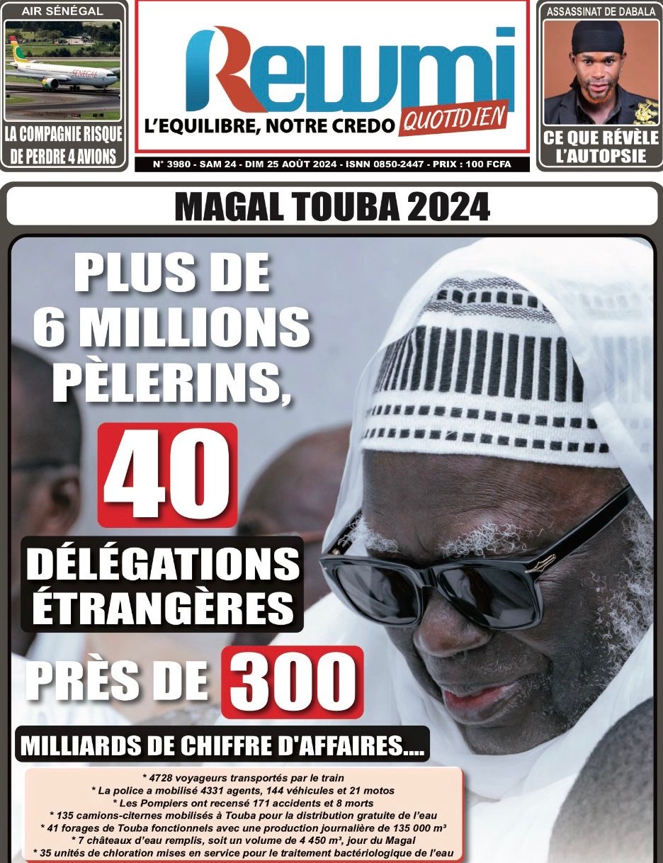 Revue de presse sénégalaise du samedi 24 août 2024