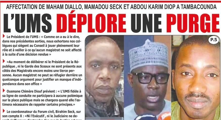 Revue de presse sénégalaise du lundi 12 août 2024