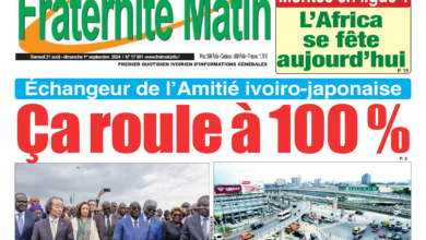 Revue de presse ivoirienne du samedi 31 août 2024