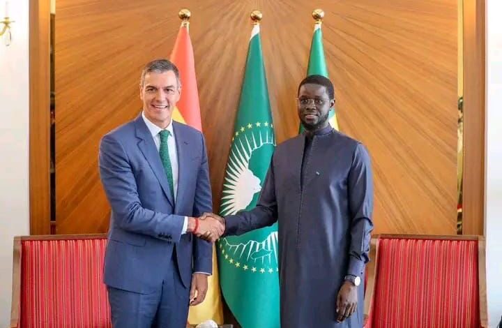 Pedro Sanchez et le Président Bassirou Diomaye Faye