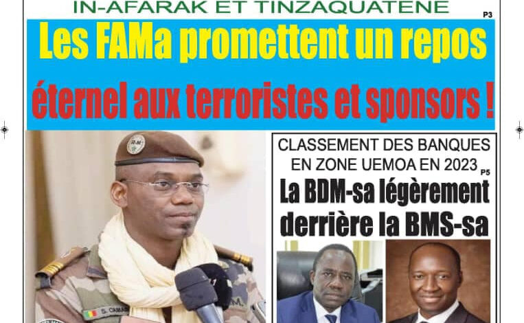 Mali : la revue de presse du lundi 05 août 2024