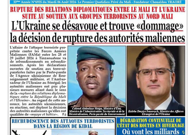 Revue de presse malienne du mardi 06 août 2024