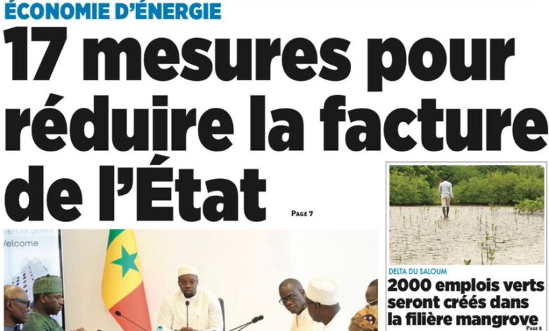 Revue de presse sénégalaise du samedi 31 août 2024