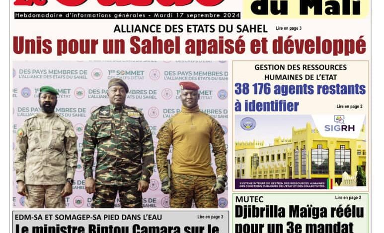 Revue de presse malienne du mardi 17 septembre 2024