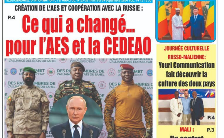 Revue de presse malienne du mercredi 04 septembre