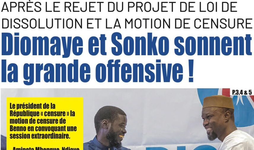 Revue de presse sénégalaise du jeudi 5 septembre 2024