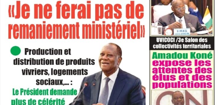 Revue de presse ivoirienne du vendredi 06 septembre