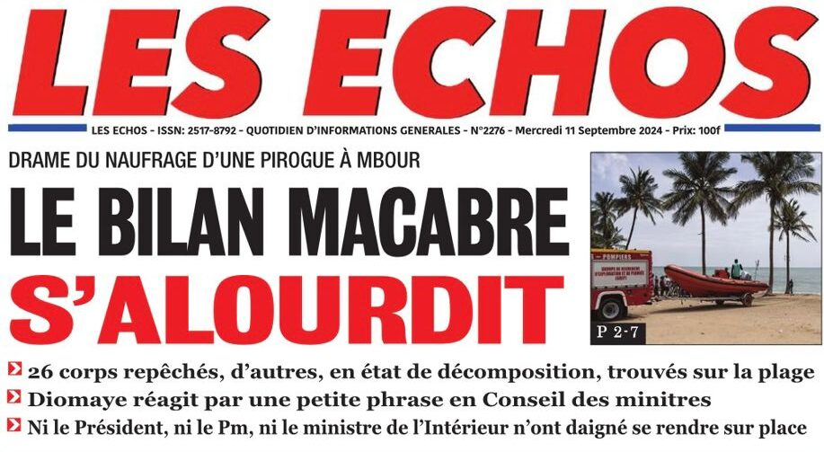 Revue de presse sénégalaise du mercredi 11 septembre