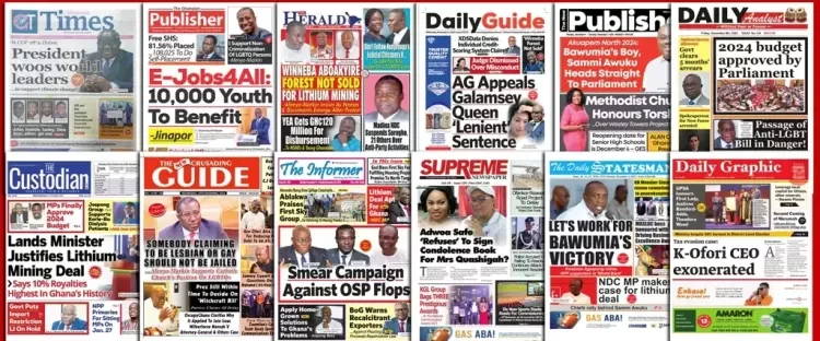 Ghana : la revue de presse du mercredi 02 octobre 2024