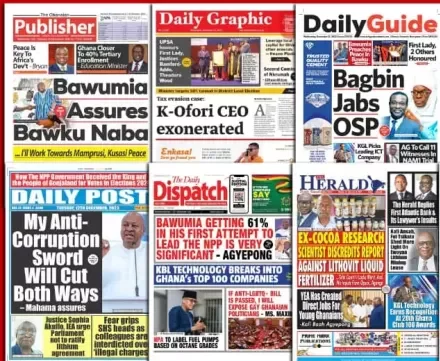 La revue de presse du Ghana du mardi 08 octobre 2024