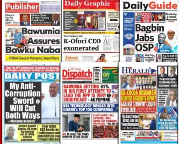 La revue de presse du Ghana du jeudi 24 octobre 2024