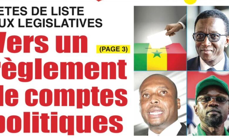 Revue de presse sénégalaise du mardi 01 octobre 2024