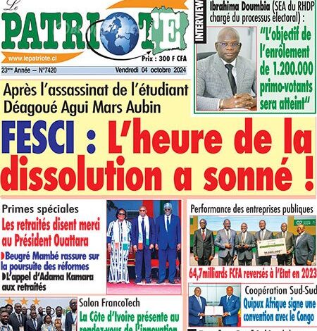 La revue des titres de Côte d'Ivoire