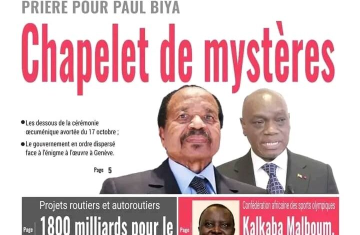 Cameroun : la revue de presse du mercredi 16 octobre 2024