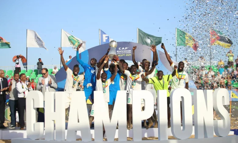 CAN Beach Soccer : les Lions étrillent la Mauritanie et conservent le titre