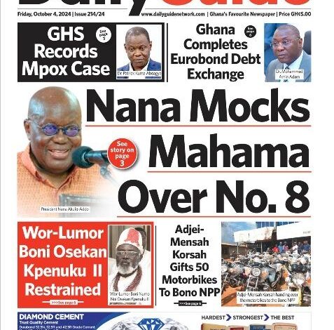 Ghana : la revue de presse du vendredi 04 octobre 2024