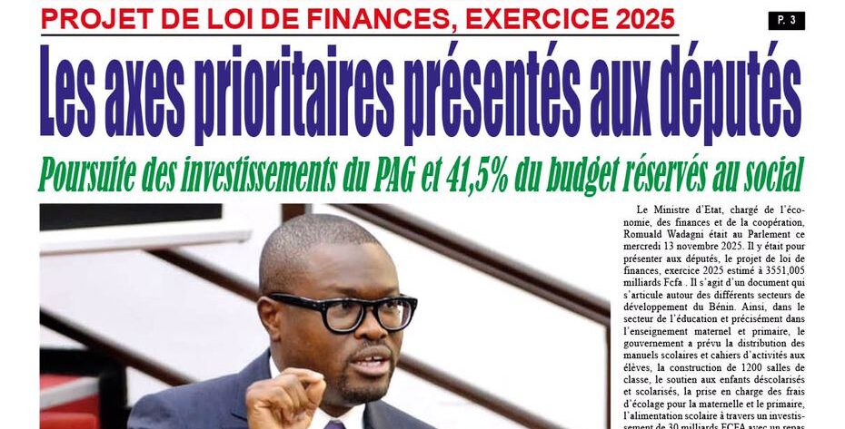 Bénin : la revue de presse du jeudi 14 novembre 2024