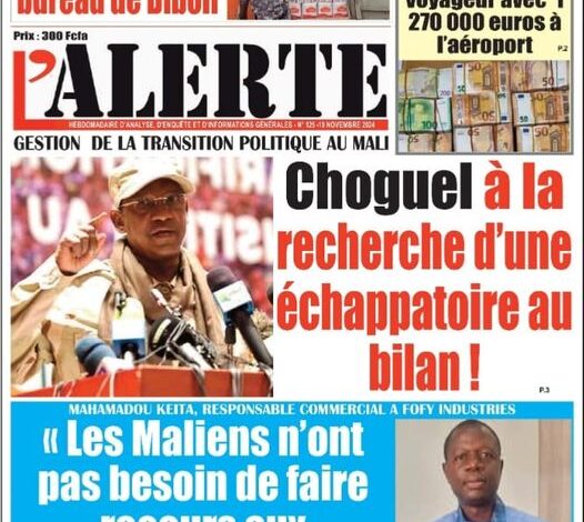 La revue de presse du Mali du mardi 19 novembre 2024