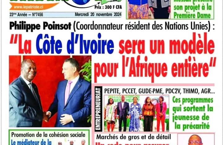 La revue de presse de Côte d'Ivoire du mercredi 20 novembre 2024